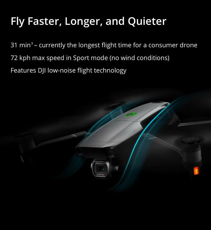 DJI Mavic 2 Fly faster, longer, quieter