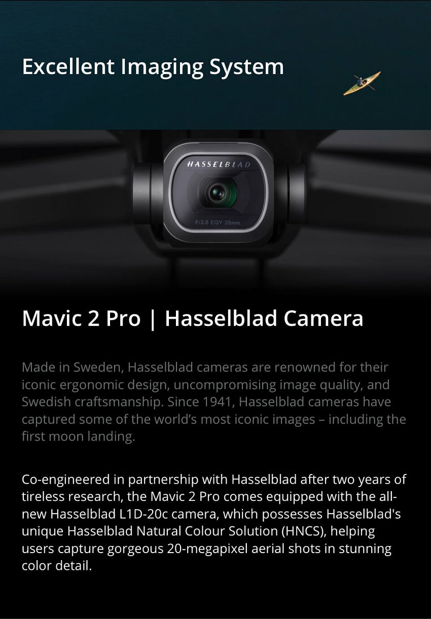 DJI Mavic Pro Hasselblad Camera excellent Imaging System