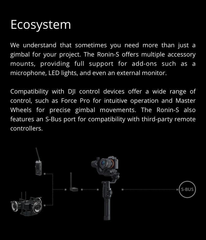 DJI Ronin-S Ecosystem