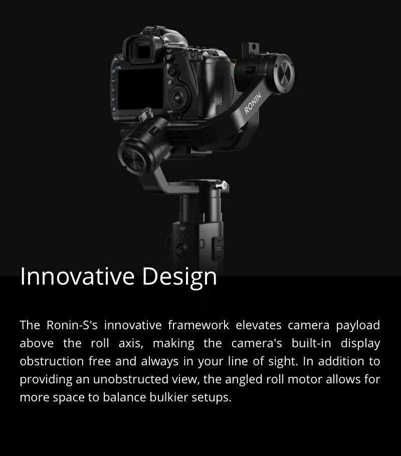 DJI Ronin-S Innovative design