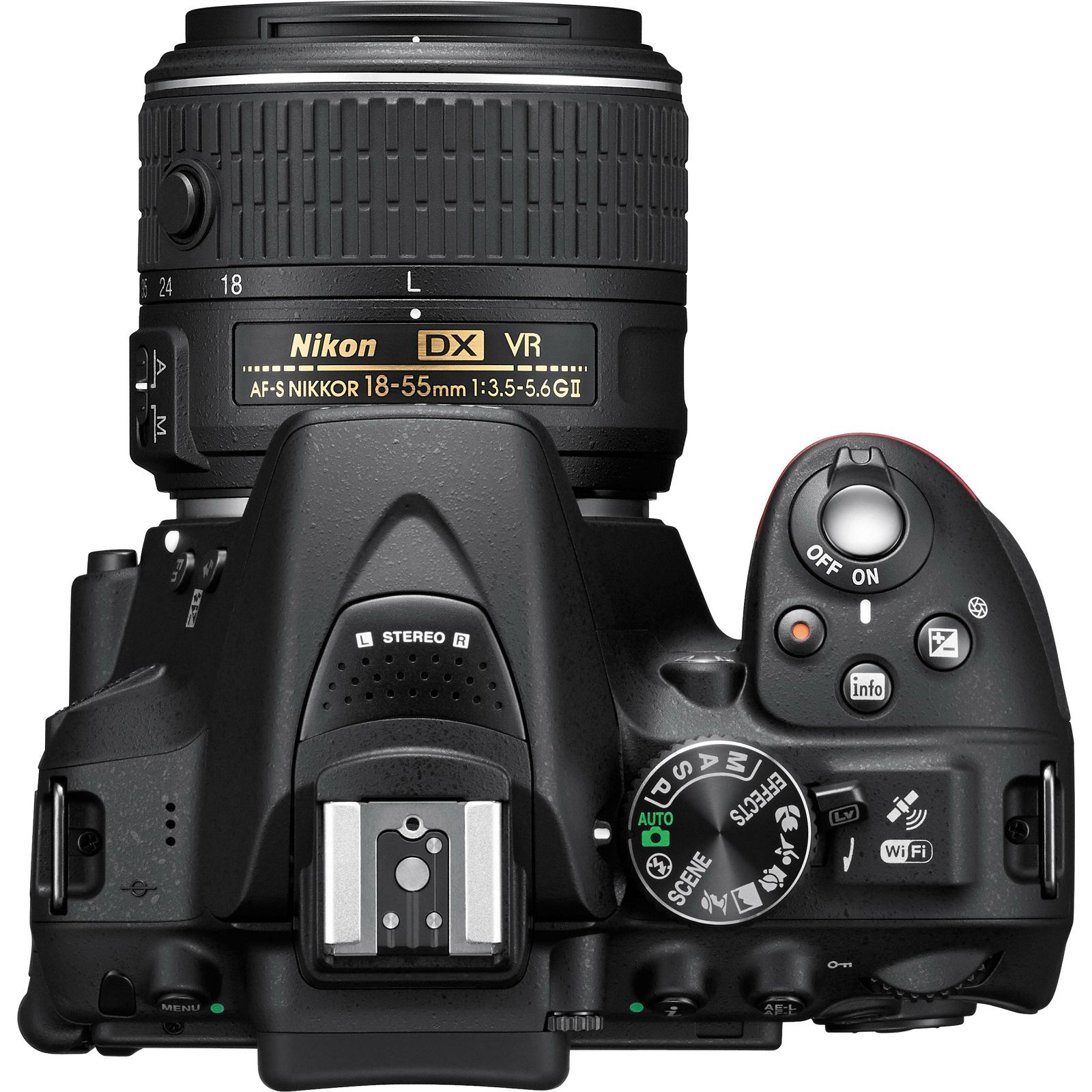 Nikon D5300 + AF-P 18-55 VR KIT Black DSLR fotoaparat AF-P 18-55VR