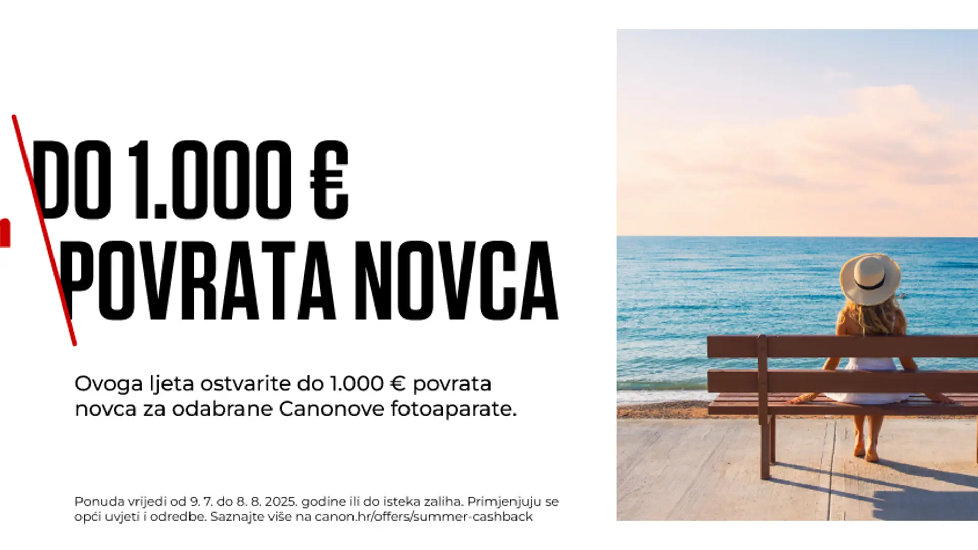 Canon Summer Cashback promocija - ostvarite do 1000 € povrata novca nakon kupnje Canon fotoaparata u