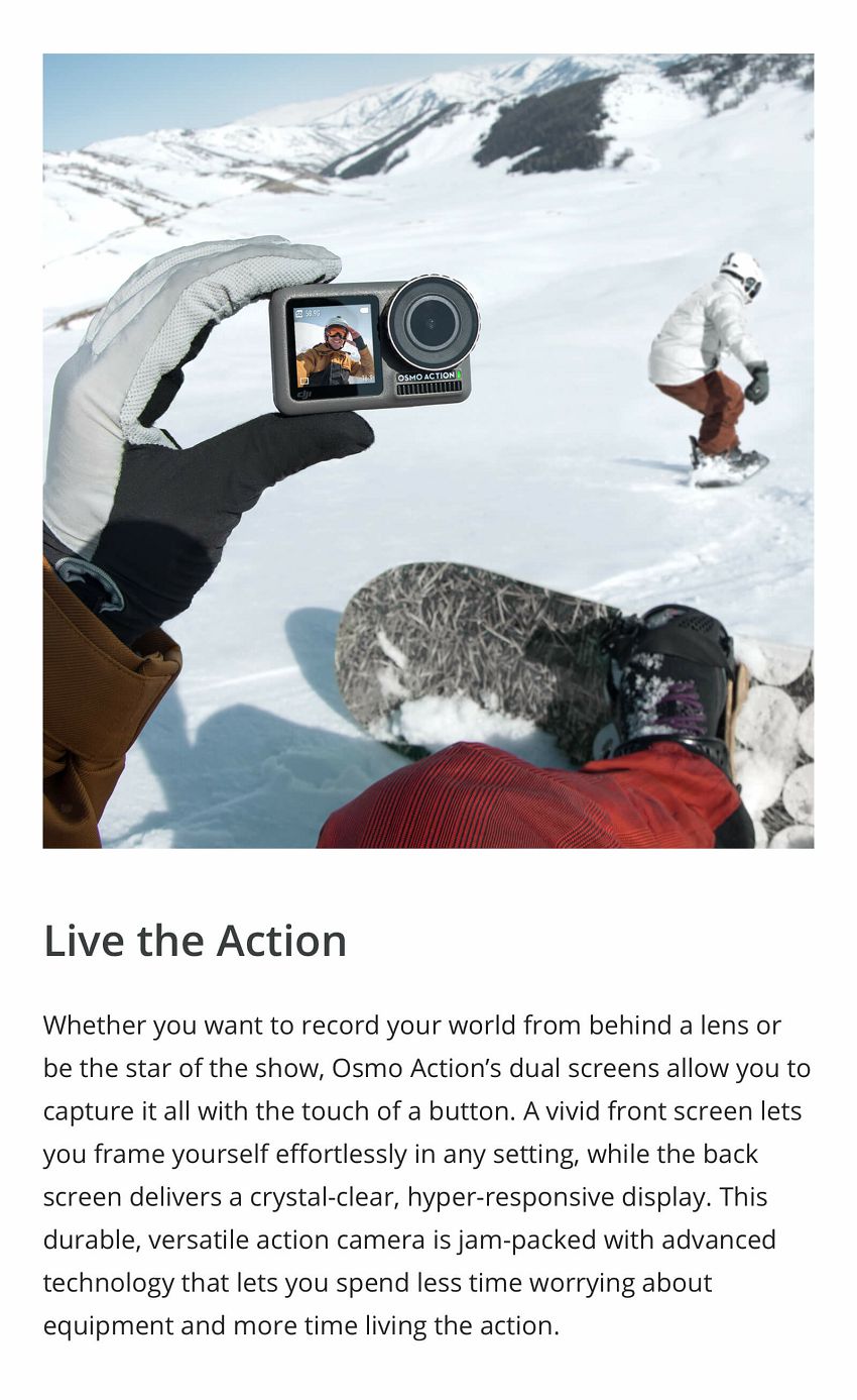 DJI Osmo Action 3. Live the Action