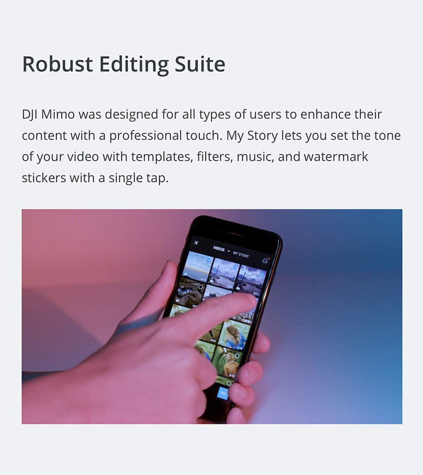 DJI Osmo Pocket 15 robust editing suite