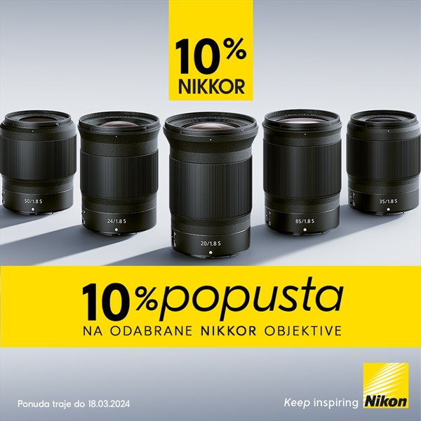 Nikon promocija 10% Lens Week Saving