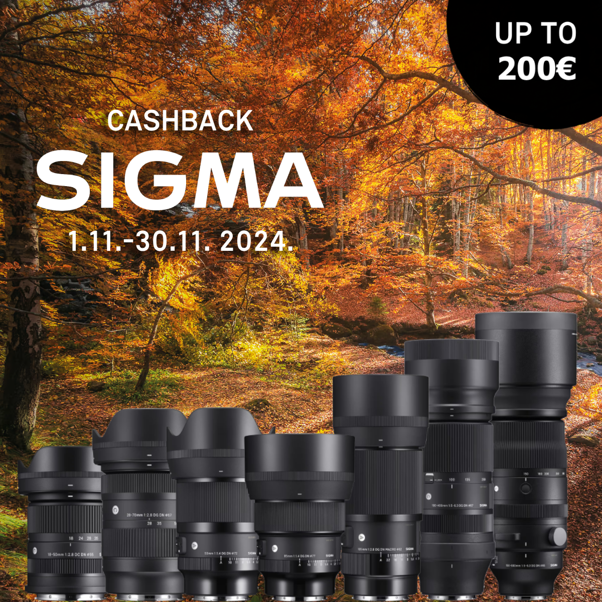 Sigma cashback jesen 2024: ostvarite povrat novca uz kupnju vrhunskih objektiva