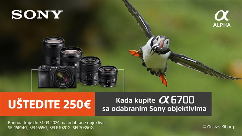 Sony a6700 promocija