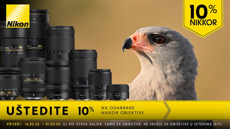 Ušteda 10% na odobranim Nikon objektivima