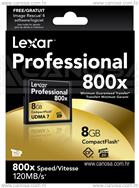 Lexar CF Compact Flash UDMA 7 8GB 800X 120mb/s Professional 629006