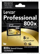 Lexar CF Compact Flash UDMA 7 8GB 800X 120mb/s Professional 629006