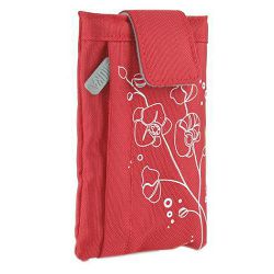Bilora Poppy red crvena torbica za kompaktne fotoaparate pouch case small bag for compact camera