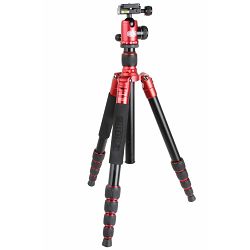 Bilora Twister Pro II Red 158cm 10kg Rot crveni aluminijski stativ za fotoaparat alu tripod + ball head kuglasta glava (TP255-8)