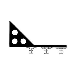 Bowens BW-2631 2m rad rail quad (pr) inc end stops Hi Glide Rail System