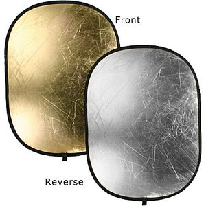 Bowens BW-3265 Oval Reflector Panel 122 X 92cm Gold/Silver Reflector Disc/Panel