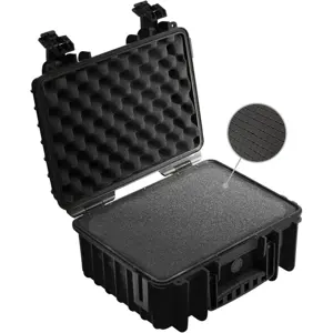 B&W Outdoor Cases Type 3000 Black (pre-cut foam) zaštitni kofer s unaprijed izrezanom pjenom (3000/B/SI)