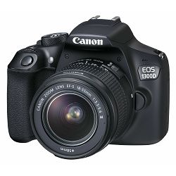 Canon EOS 1300D + 18-55 + 100EG + 8GB KIT DSLR digitalni fotoaparat, objektiv EF-S 18-55mm F3.5-5.6 DC III, torba i memorijska kartica (1160C062AA)
