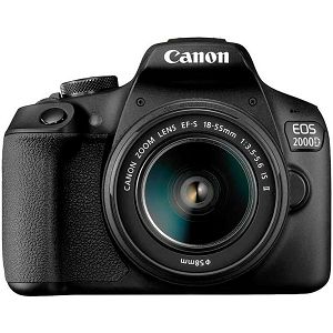 Canon EOS 2000D + 18-55mm f/3.5-5.6 DC III Lens (2728C002AA) - CASH BACK