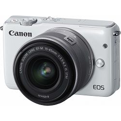 Canon EOS M10 15-45 KIT White bijeli WIFI Mirrorless Digital Camera bezzrcalni digitalni fotoaparat + 15-45mm objektiv (0922C012AA)