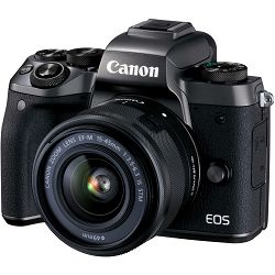Canon EOS M5 + 15-45 IS STM WiFi bezzrcalni digitalni fotoaparat s objektivom 15-45mm F3.5-6.3 Mirrorless Digital Camera with lens (1279C044AA)