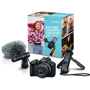 Canon EOS R50 + RF-S 18-45mm f/4.5-6.3 IS STM Content creator kit