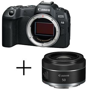 Canon EOS R8 Body + GRATIS Canon RF 50mm f/1.8 STM objektiv