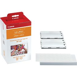 Canon RP-108 foto papir High-Capacity Color Ink/Paper Set for Selphy CP1300 CP1200 CP1000 CP910 CP820 Printer Postcard size (3.94" x 5.83") 100x148mm (8568B001AA) (zamjena za KP-108, KP-36)