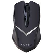 CANYON Mouse CNE-CMSW3 (Wireless, Optical 800/1280 dpi, 4 btn, USB, power saving technology), Black