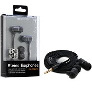 Canyon stereo earphone CNL-MBEP01, color: Black ; 2 sizes of silicon ear-plugs to ensure a perfect fit, for crystal clear sound