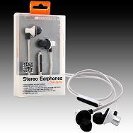 Canyon stereo earphone with in-line microphone , color: black(white) ; Impedance: 32 ?;  Frequency Response: 20Hz-20kHz ; cable length: 1.2m; stereo 3.5mm plug