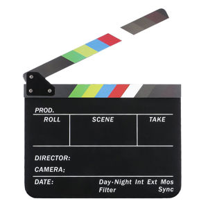 Caruba klape za film Professional Director Clapper Black/Color (kreda)
