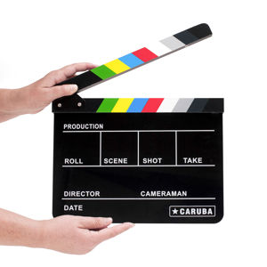 Caruba klape za film Professional Director Clapper Black/Color ECB-02 (Whiteboard stift)