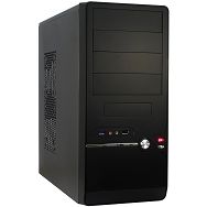 Chassis INTER-TECH IT-Starter Midi Tower, 1x ATX, 7 slots, USB2.0, Audio Line-In, Audio Line-Out, USB3.0, PSU installed 1 x 500W, Black