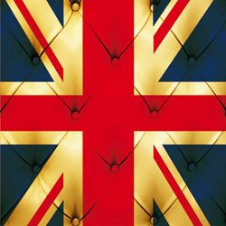 Click Props Background Vinyl with Print Union Jack Buttons 1,52x1,52m studijska foto pozadina s grafikom