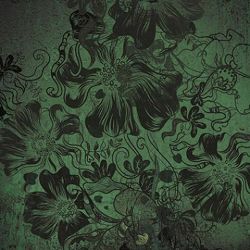 Click Props Background Vinyl with Print Flowerbomb Green 1,52x1,52m studijska foto pozadina s grafikom