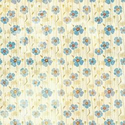 Click Props Background Vinyl with Print Dirty Blue Poppies 1,52x1,52m studijska foto pozadina s grafikom