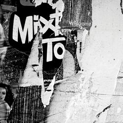 Click Props Background Vinyl with Print Newspaper Wall Black 1,52x1,52m studijska foto pozadina s grafikom