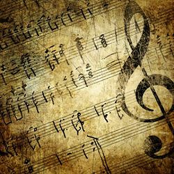 Click Props Background Vinyl with Print Vintagemusic 1,52x1,52m studijska foto pozadina s grafikom