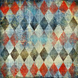 Click Props Background Vinyl with Print Denim Harlequin 1,52x1,52m studijska foto pozadina s grafikom