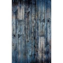 Click Props Background Vinyl with Print Wood Verticle Blue 1.52x2.44m studijska foto pozadina s grafikom