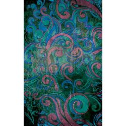 Click Props Background Vinyl with Print Floral Swirls Blue 1.52x2.44m studijska foto pozadina s grafikom