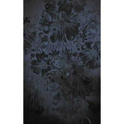 Click Props Background Vinyl with Print Flowerbomb Blue 1.52x2.44m studijska foto pozadina s grafikom