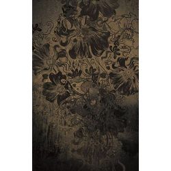 Click Props Background Vinyl with Print Flowerbomb Gold 1.52x2.44m studijska foto pozadina s grafikom