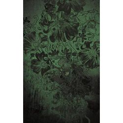 Click Props Background Vinyl with Print Flowerbomb Green 1.52x2.44m studijska foto pozadina s grafikom
