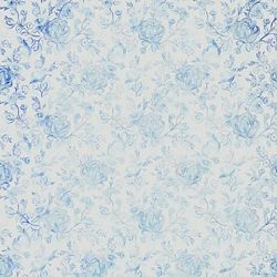 Click Props Background Vinyl with Print Faded Roses Blue 1.52x2.44m studijska foto pozadina s grafikom