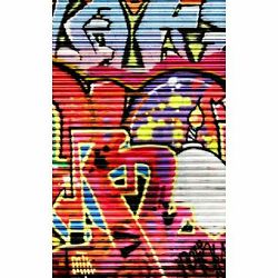 Click Props Background Vinyl with Print Shutter Graffiti 2 1.52x2.44m studijska foto pozadina s grafikom