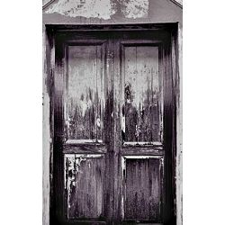 Click Props Background Vinyl with Print Wooden Door Grey 1.52x2.44m studijska foto pozadina s grafikom