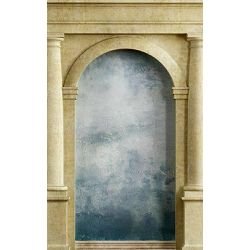 Click Props Background Vinyl with Print Roman Arch Blue 1.52x2.44m studijska foto pozadina s grafikom