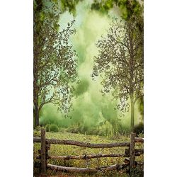 Click Props Background Vinyl with Print Forest Fence 1.52x2.44m studijska foto pozadina s grafikom