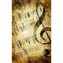 Click Props Background Vinyl with Print Vintage music 1.52x2.44m studijska foto pozadina s grafikom