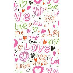 Click Props Background Vinyl with Print Love & Kisses 1.52x2.44m studijska foto pozadina s grafikom
